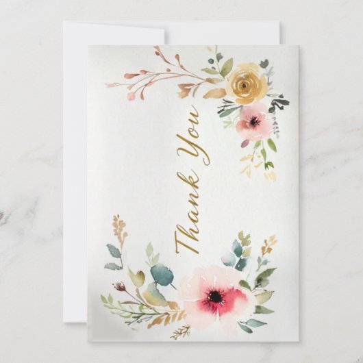 Carte de Remerciement (Devant)