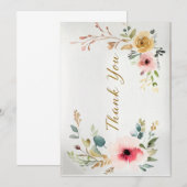 Carte de Remerciement (Devant / Derrière)