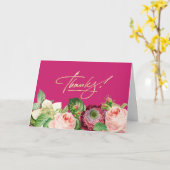 Carte de remerciement (Fleur jaune)