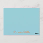 Carte de remerciement à bordure de fleurs~Merci (Dos)