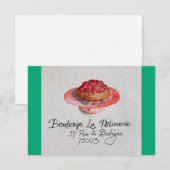 Carte de remerciement à la tarte aux fruits (Devant / Derrière)