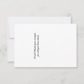 Carte de remerciement à l'aquarelle florale (Dos)