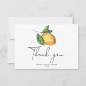 Carte de remerciement à l'aquarelle représentant u (Devant)