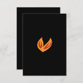 Carte de remerciement à plat (Devant / Derrière)