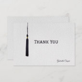 Carte de remerciement à pompon (Devant / Derrière)