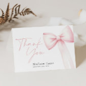 Carte de remerciement à ruban