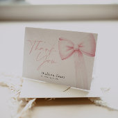 Carte de remerciement à ruban 