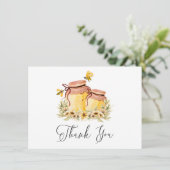 Carte de remerciement abeille à aquarelle Oh Babee (Debout devant)