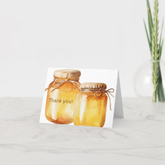 Carte de remerciement abeille amicale