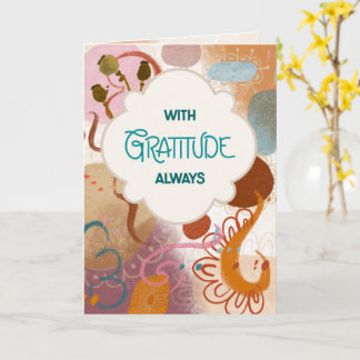 Carte de remerciement Always Caramel avec gratitud
