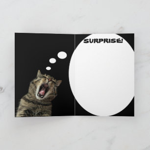 Carte de remerciement Animal, Surprise