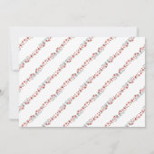 Carte de remerciement Aquarelle Cœur & Cerise sur  (Dos)