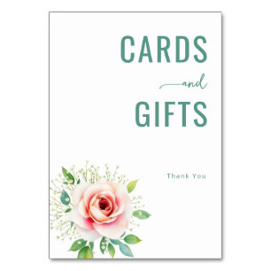 Carte de remerciement aquarelle Vert reconnaissant