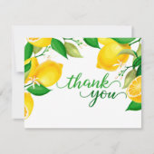 Carte de remerciement au citron (Devant)