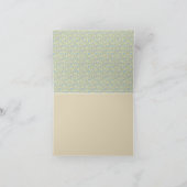 Carte de remerciement aux plumes de paon (Intérieur)