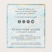 Carte de remerciement avec géode en pierre d'agate (Inside Unfolded)