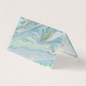 Carte de remerciement avec géode en pierre d'agate (Back)