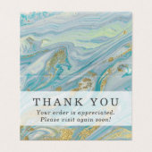 Carte de remerciement avec géode en pierre d'agate (Outside Unfolded)