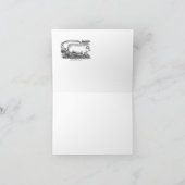 Carte de remerciement avec image de grange (Intérieur)