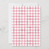 Carte de remerciement avec lapin rose (Dos)