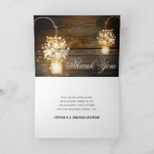 Carte de remerciement avec lumières fluorescentes (Intérieur)