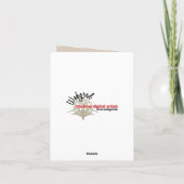 Carte de remerciement avec monogramme en dentelle  (Dos)