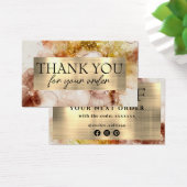 carte de remerciement avec réduction aquarelle Bru (Bureau)