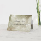 Carte de remerciement avec roses (Dos)