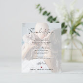 Carte de remerciement avec script pour 4 photos de (Debout devant)