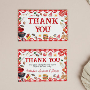Carte de remerciement Baby Q Baby Shower BBQ Cooko