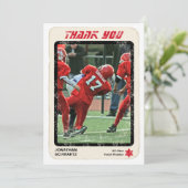 Carte de remerciement Bar Mitzvah Sports Star en r (Debout devant)