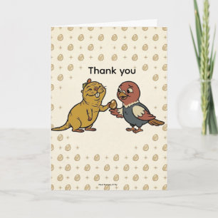 Carte de remerciement Barnaby & Pip "Le Caillou Br