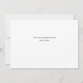 Carte de remerciement Blackboard Design with Heart (Dos)