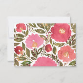 Carte de remerciement Bloom Flowers (Dos)