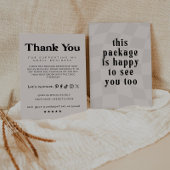 Carte de remerciement Boho Business