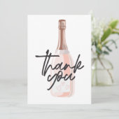 Carte de remerciement Boho Champagne (Debout devant)