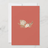 Carte de remerciement Boho Pumpkin automne bébé (Dos)