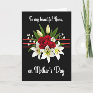 Carte de Remerciement Bouquet Floral