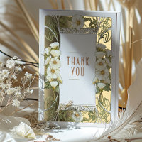 Carte de remerciement Calla Lily Art Nouveau Mucha