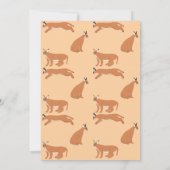 Carte de remerciement Caracals (Dos)