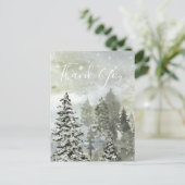 Carte de remerciement carte postale de la forêt de (Debout devant)