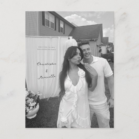 Carte de remerciement, carte postale vide (Devant)