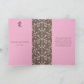 Carte de remerciement Cerisiers en fleurs (Intérieur)