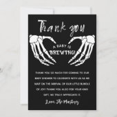 Carte de remerciement Chauron Halloween Baby Is Br (Devant)