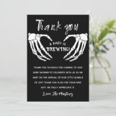 Carte de remerciement Chauron Halloween Baby Is Br (Debout devant)