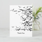 Carte de remerciement - Chauves-souris / Vierge (Debout devant)