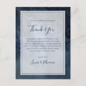 Carte de Remerciement Ciel Céleste avec Cadre (Devant)