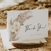 Carte de remerciement CIERA Boho Dry Pampas Grass