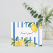 Carte de remerciement Citrons italiens d'Amalfi (Debout devant)