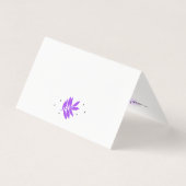 Carte de remerciement client avec logo de lune et  (Back)